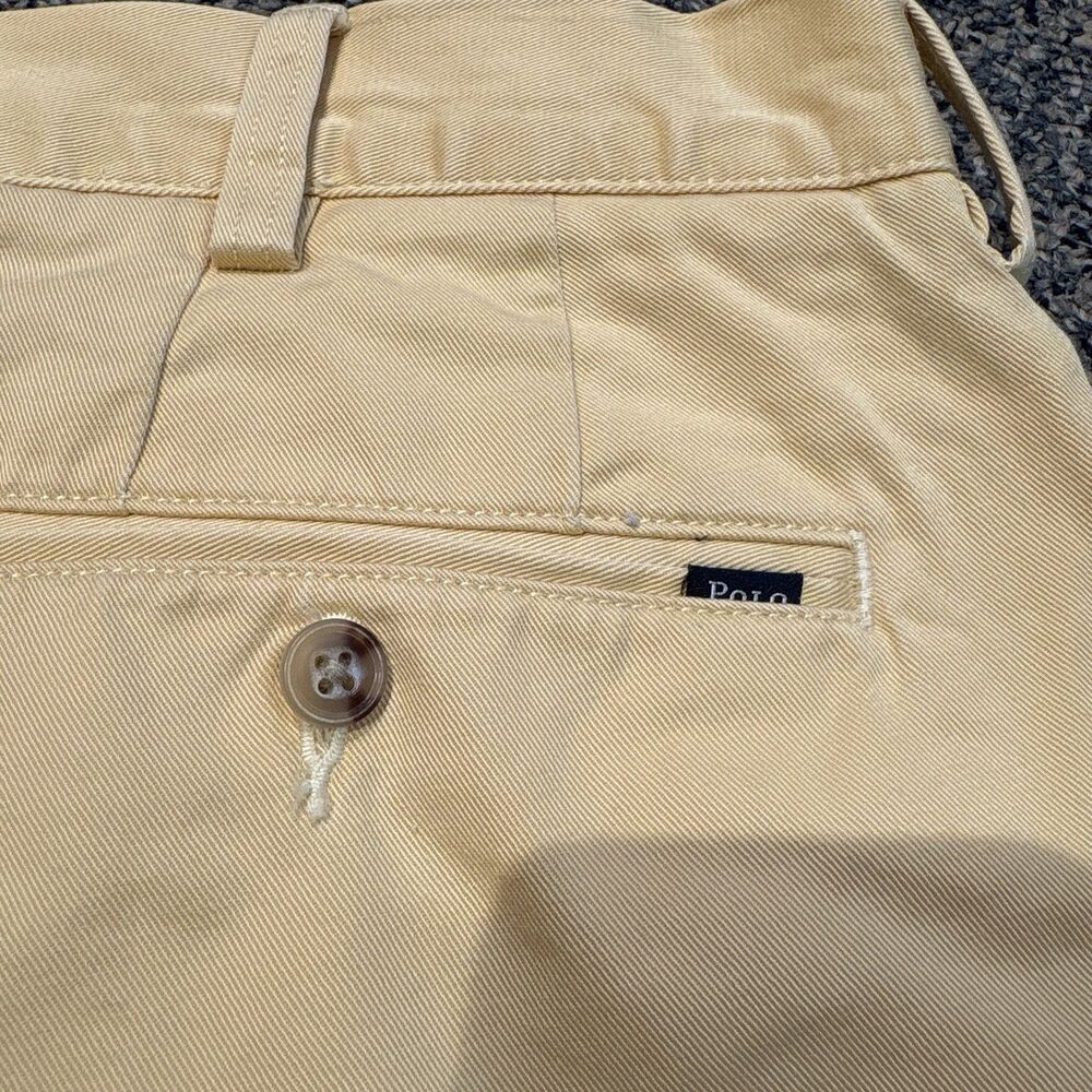 Lot Of 2 Polo Ralph Lauren Cotton Men’s Shorts 9” Size 36 Chino Yellow And Beige - Picture 7 of 14